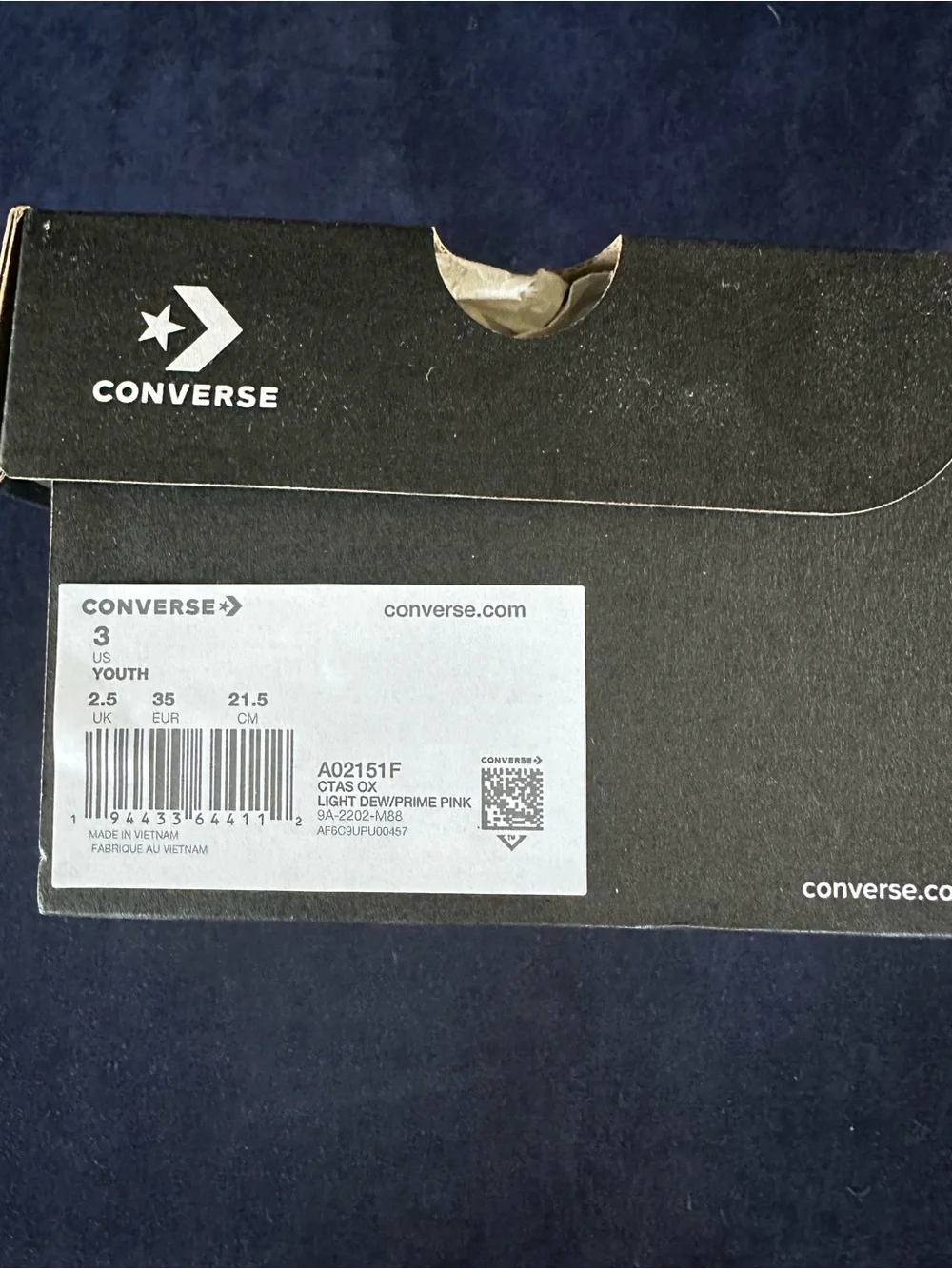 Converse Kids Sneakers with ice cream pictures